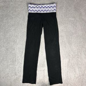 Victoria's Secret Love Pink Fold Over Leggings Vintage Y2K Chevron Size XS Rare